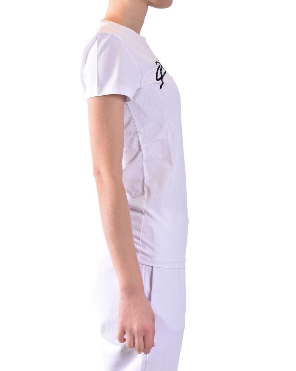 Philipp Plein White Logo-Print Short-Sleeved T-Shirt