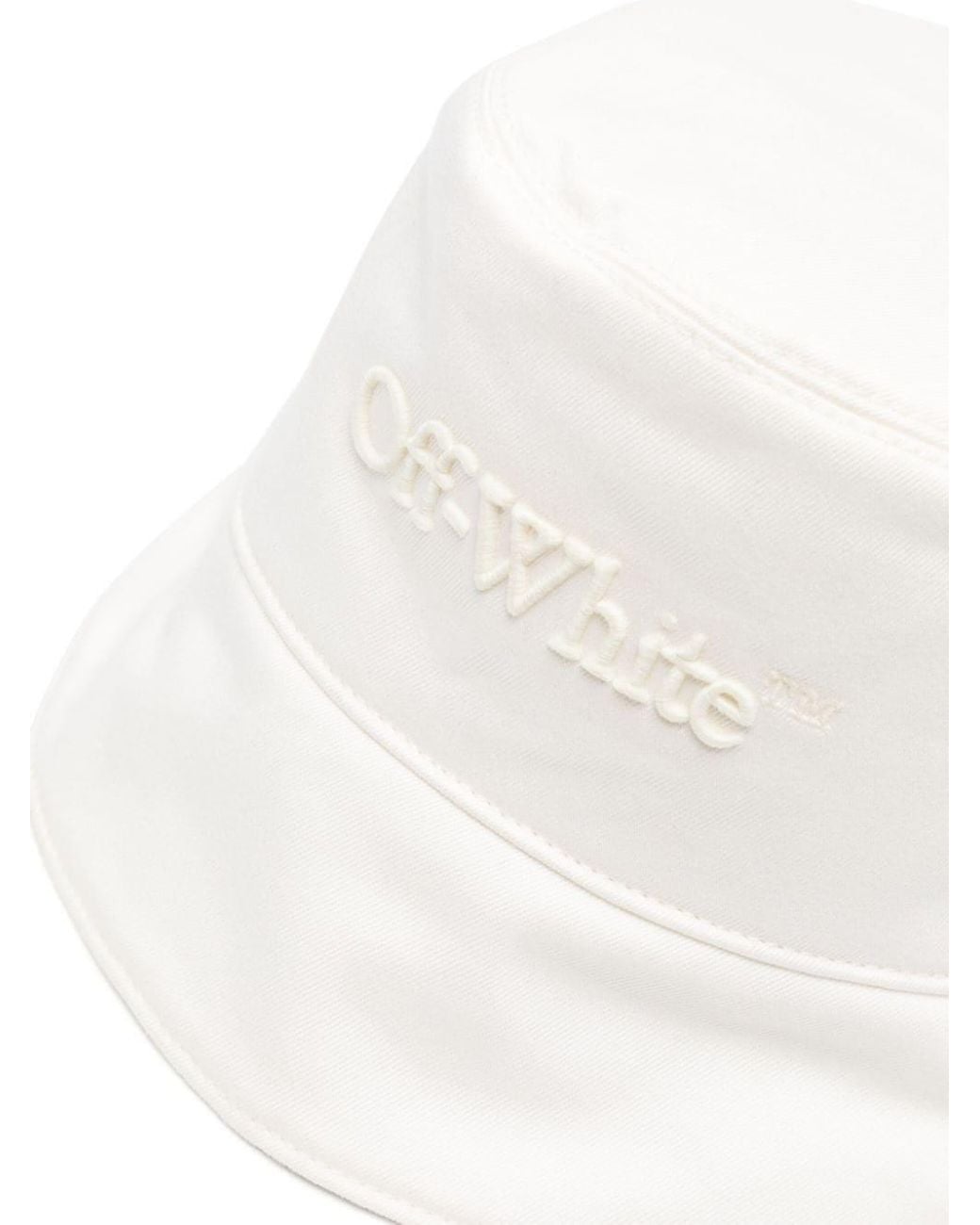 Off-White c/o Virgil Abloh White Drill Bookish Bucket Hat