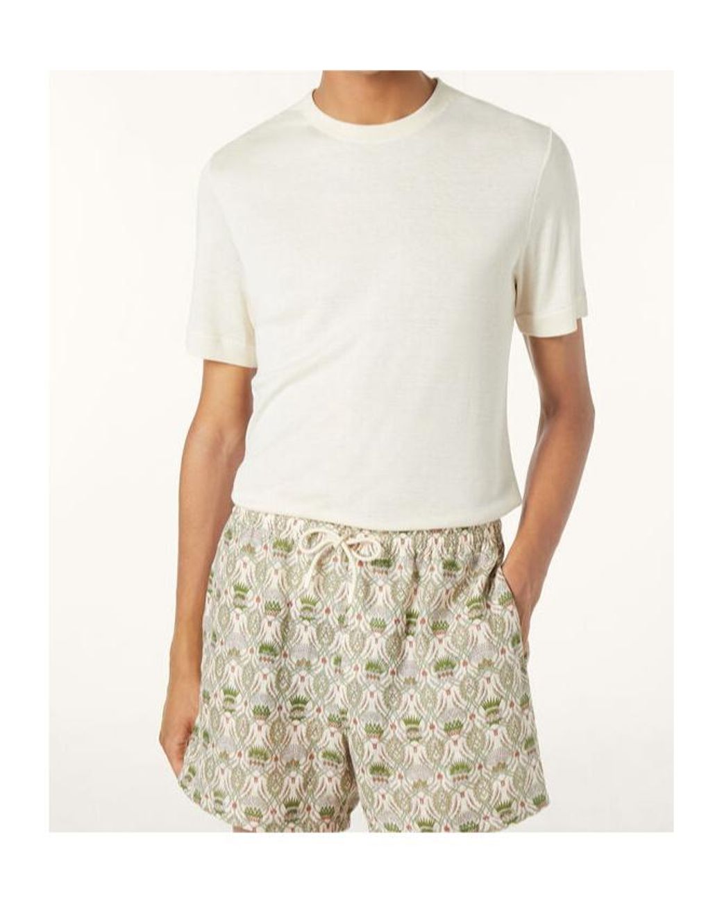 Loro Piana White Mazzorbo T-Shirt for men