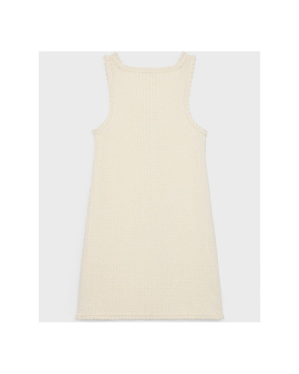 Céline Natural Mini Apron Dress