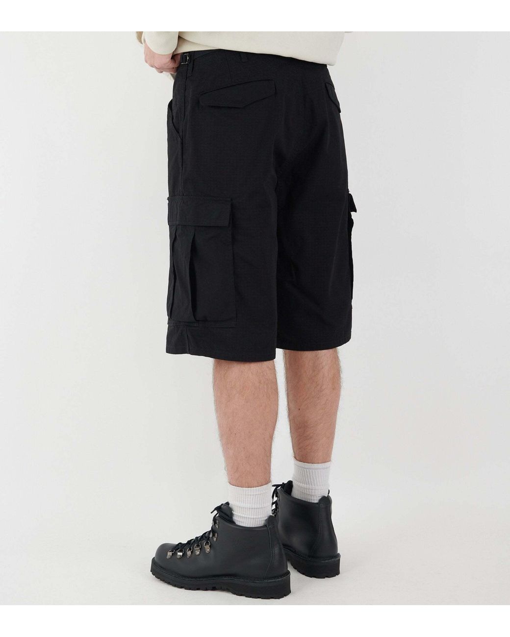 Nanamica Black Cargo Shorts for men