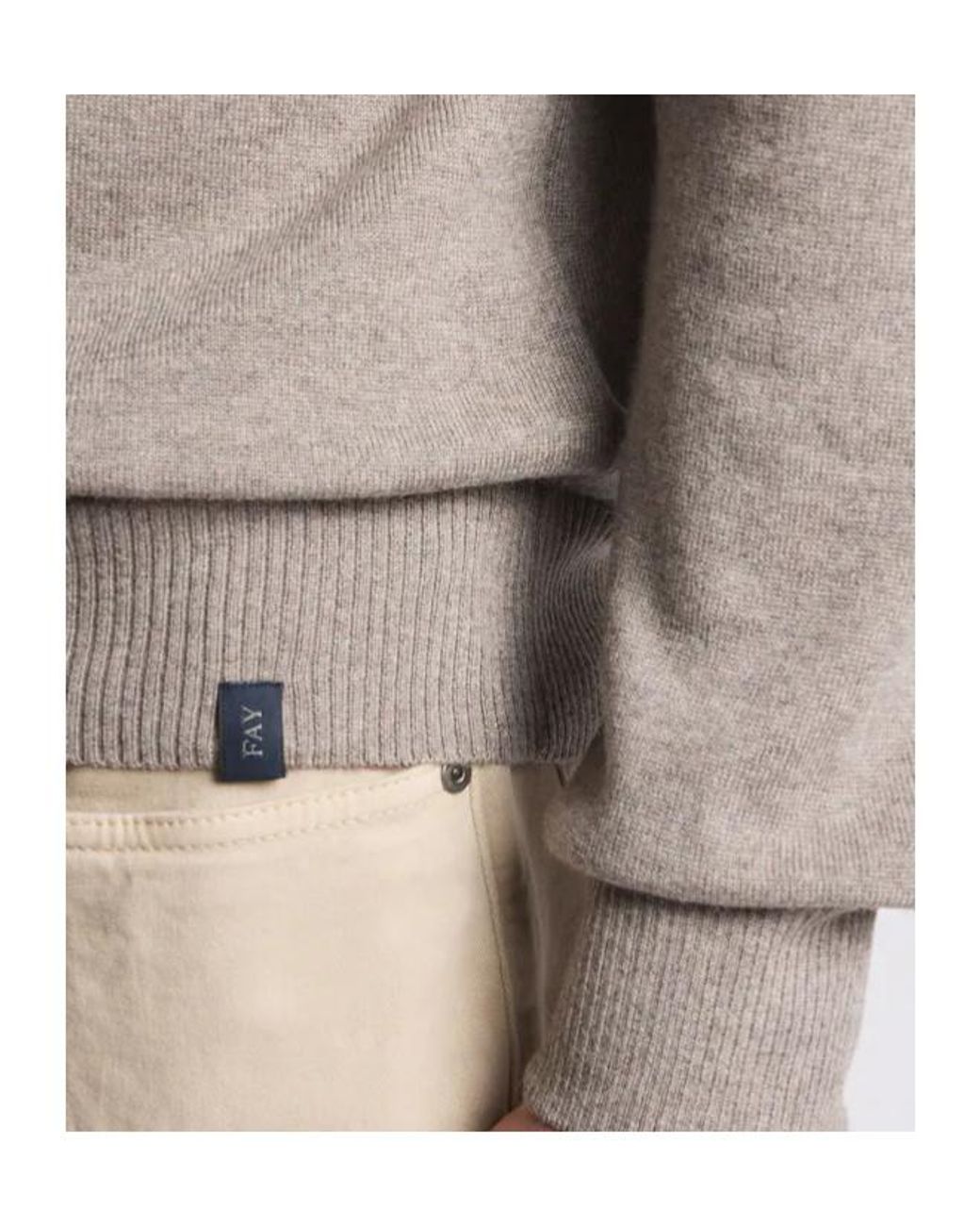 Fay Gray Turtleneck Knitwear for men