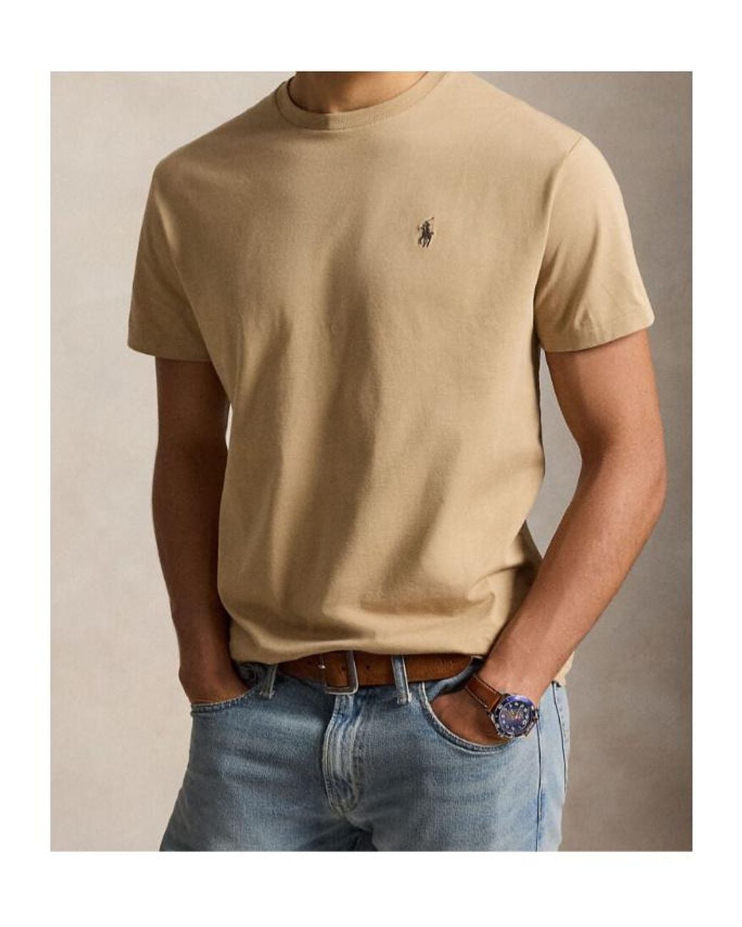 Polo Ralph Lauren Natural Logo Short Sleeve T-Shirt for men