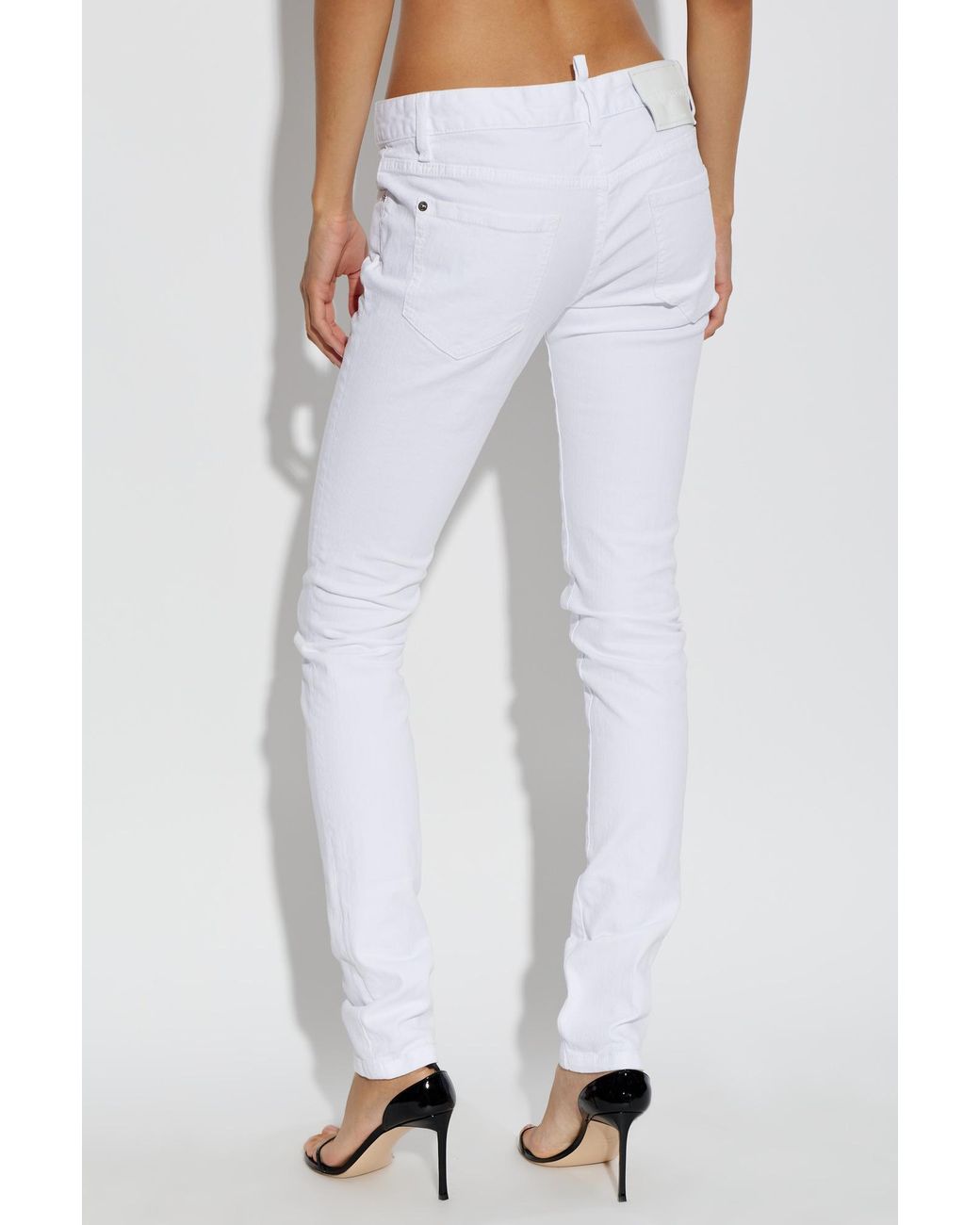 DSquared² White Super Skinny Jeans