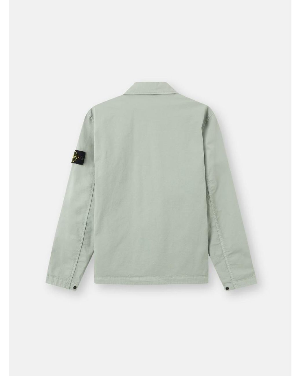 Stone Island Green Compass Badge Overshirt for men