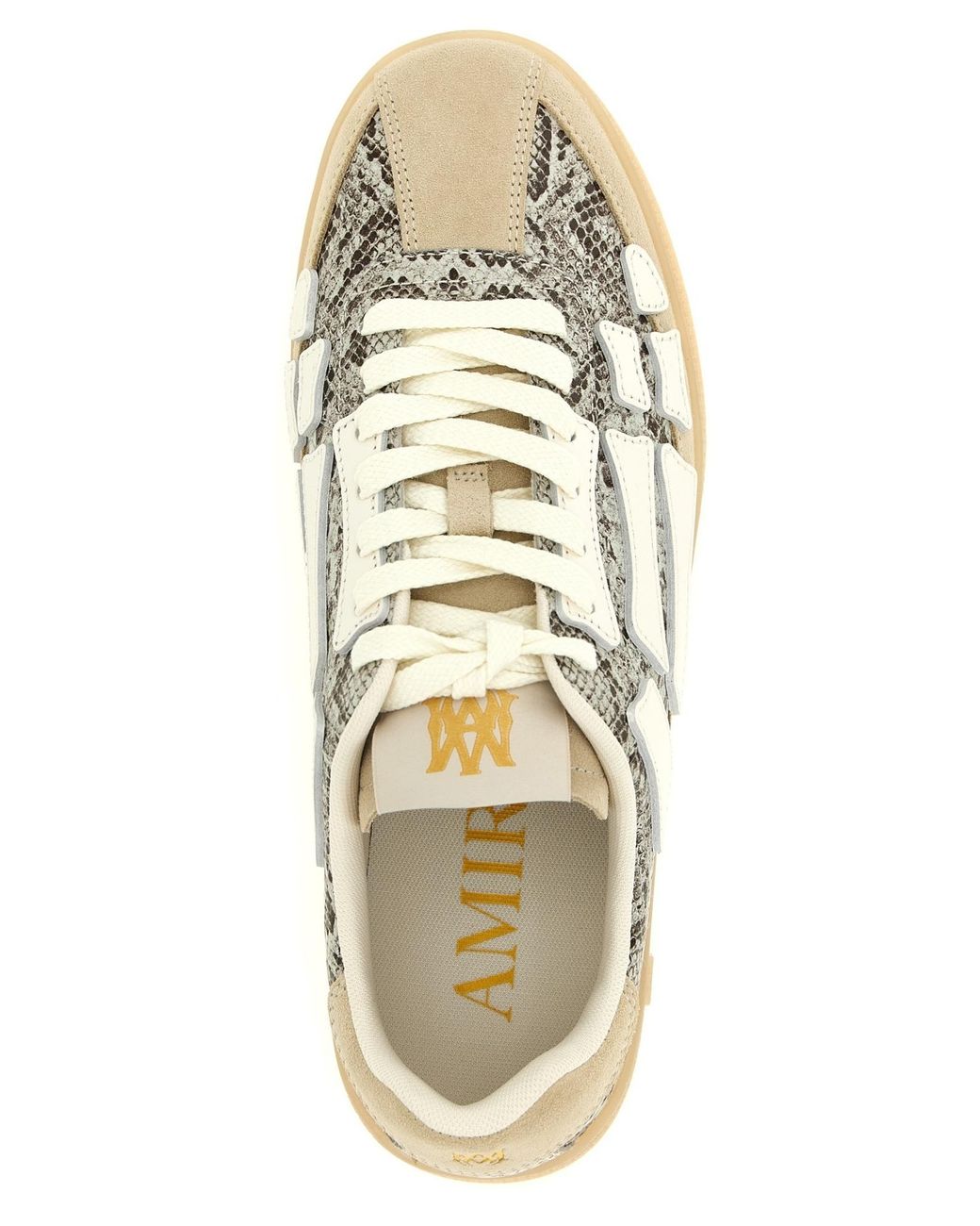 Amiri Natural Snake Pacific Bones Low-Top Sneakers for men