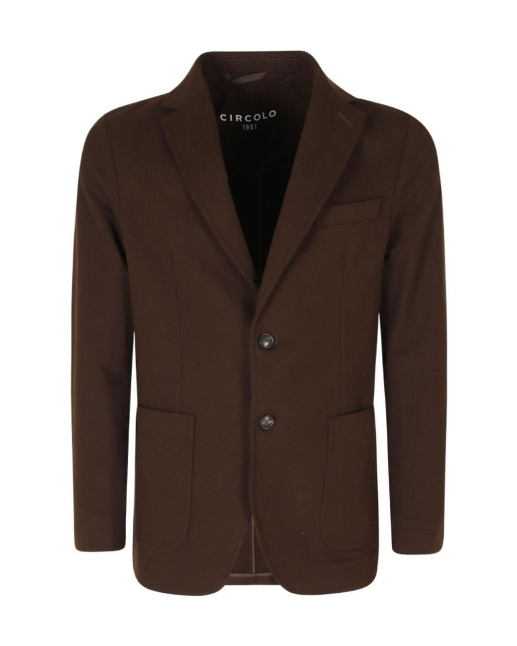 Circolo 1901 Brown Single-Breasted Blazer for men