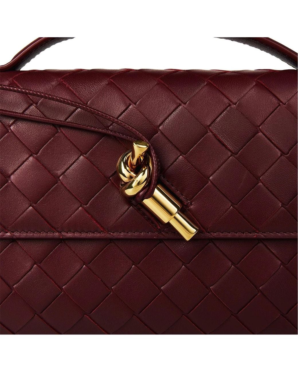 Bottega Veneta Red Woven Handbag