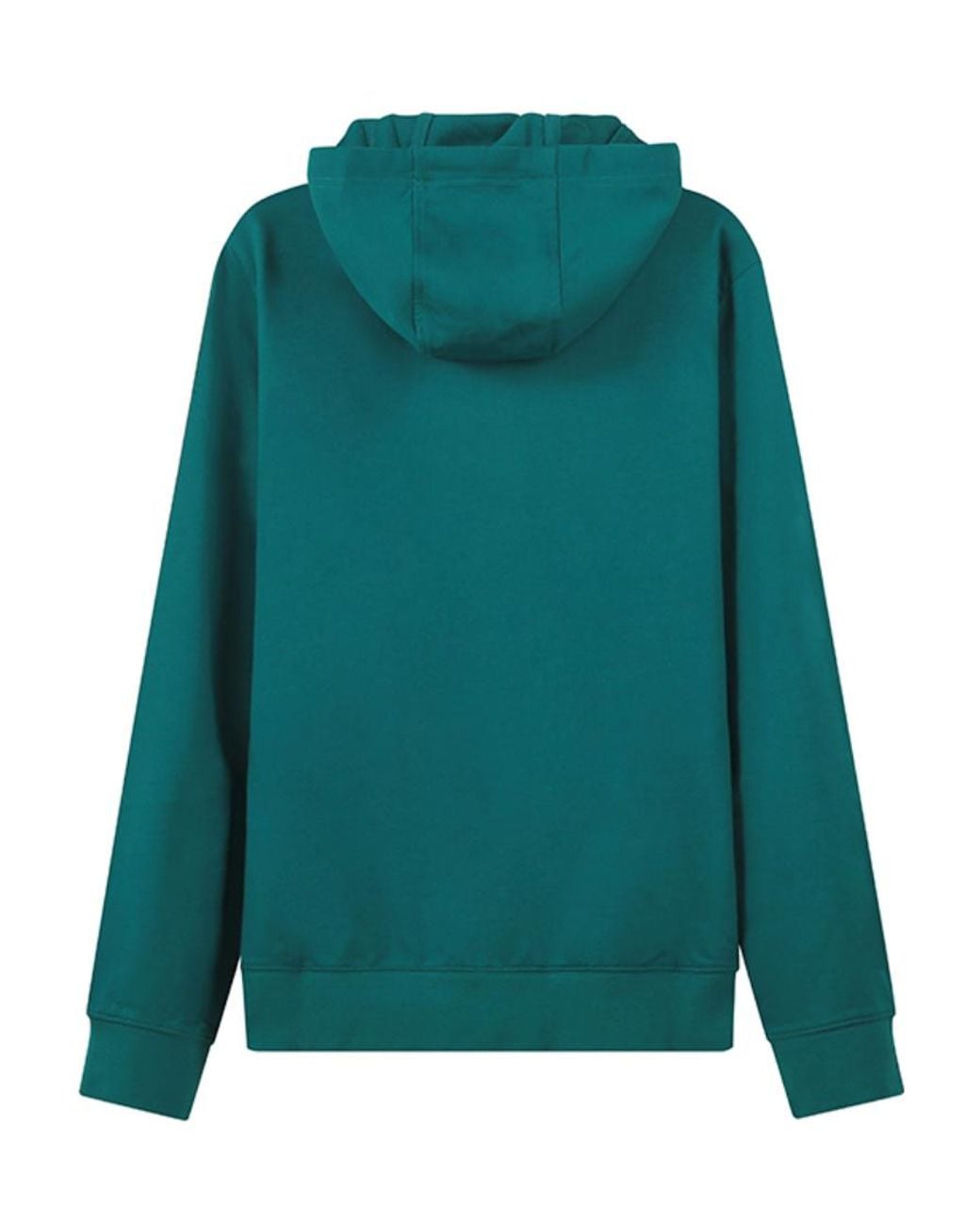 EA7 Green Logo Pattern Hoodie for men