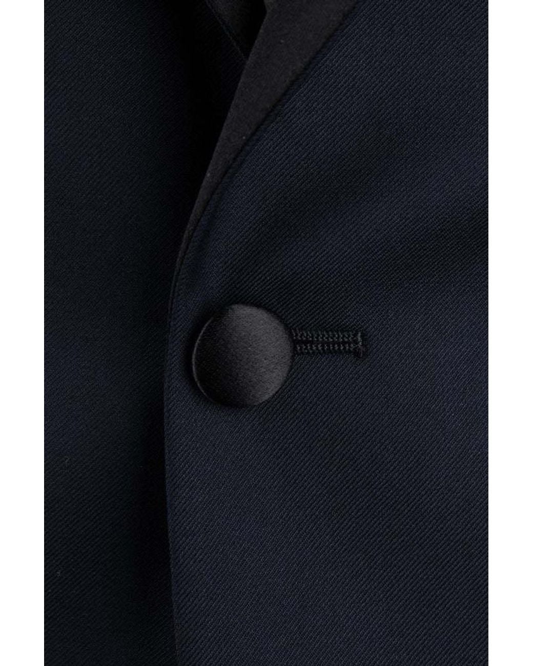 Emporio Armani Blue Virgin Wool Blazer for men