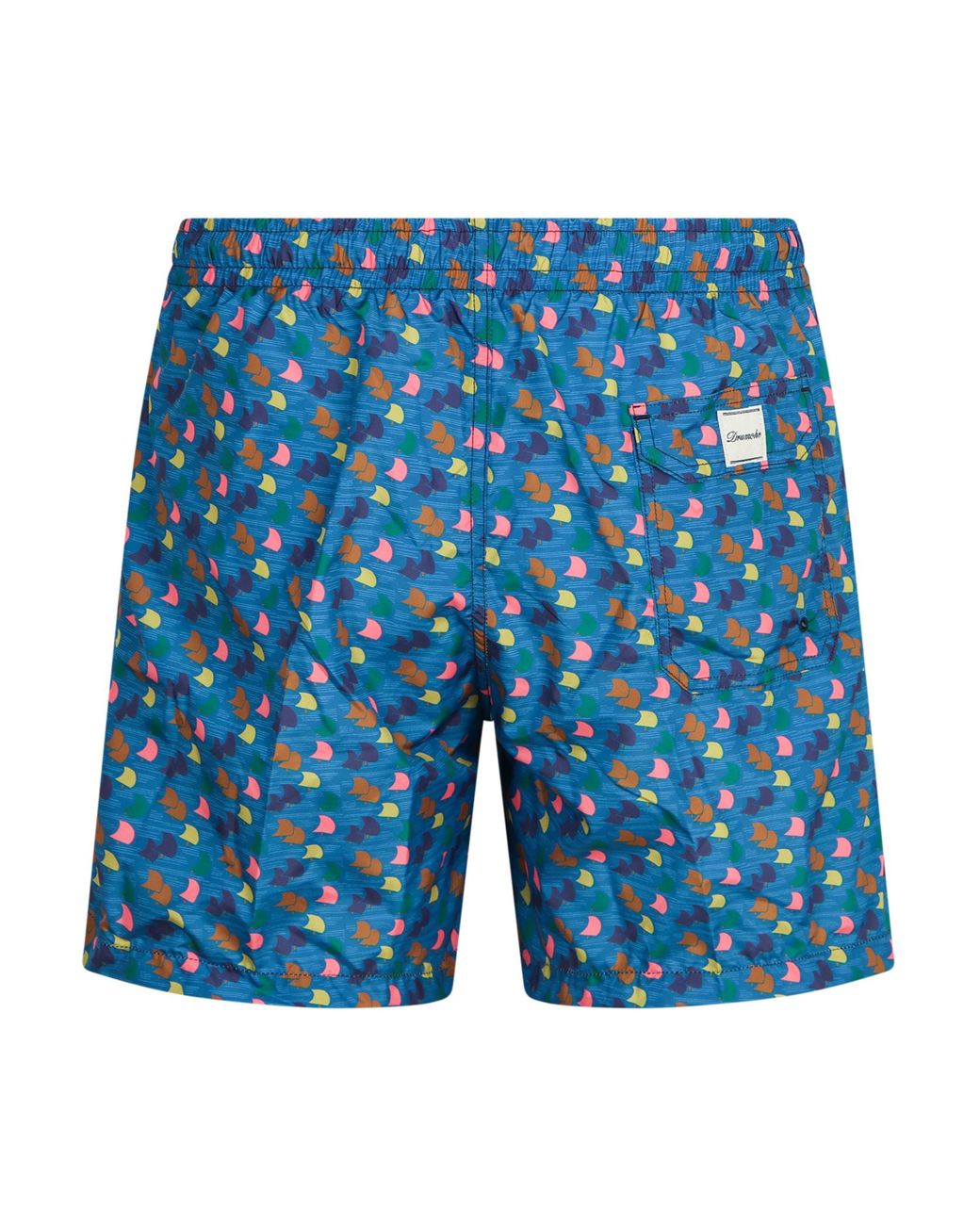 Drumohr Blue Patterned Swim Shorts for men