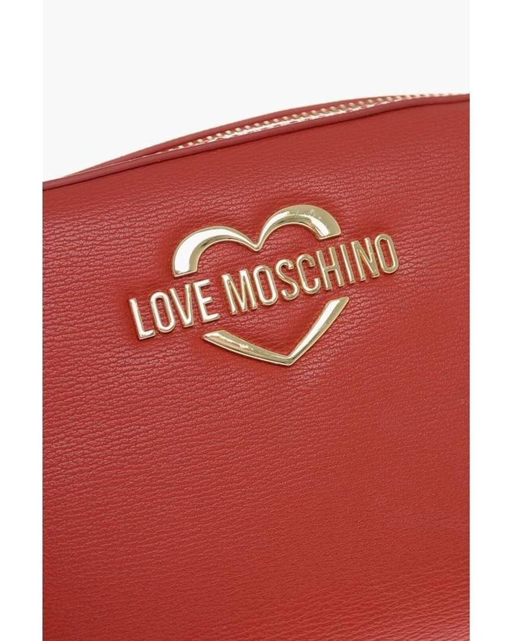 Moschino Red Rectangular Shoulder Bag