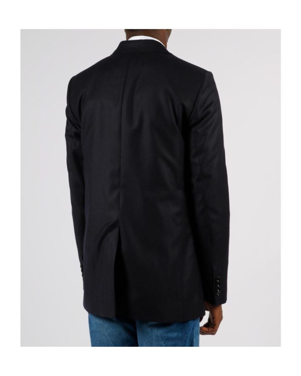 AMI Blue Ami Single-Breasted Long-Sleeved Blazer for men