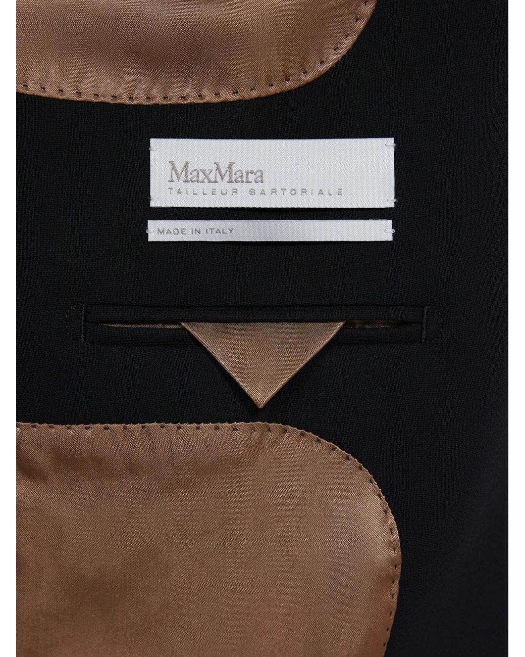 Max Mara Black Lampada Single-Breasted Blazer