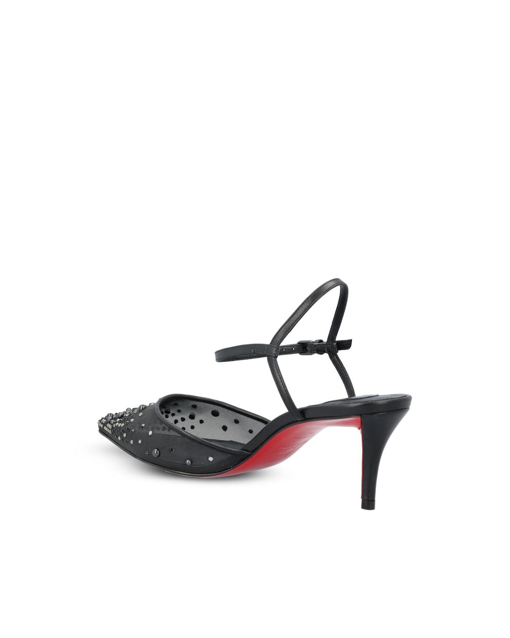 Christian Louboutin White Embellished Pointed-Toe Pumps