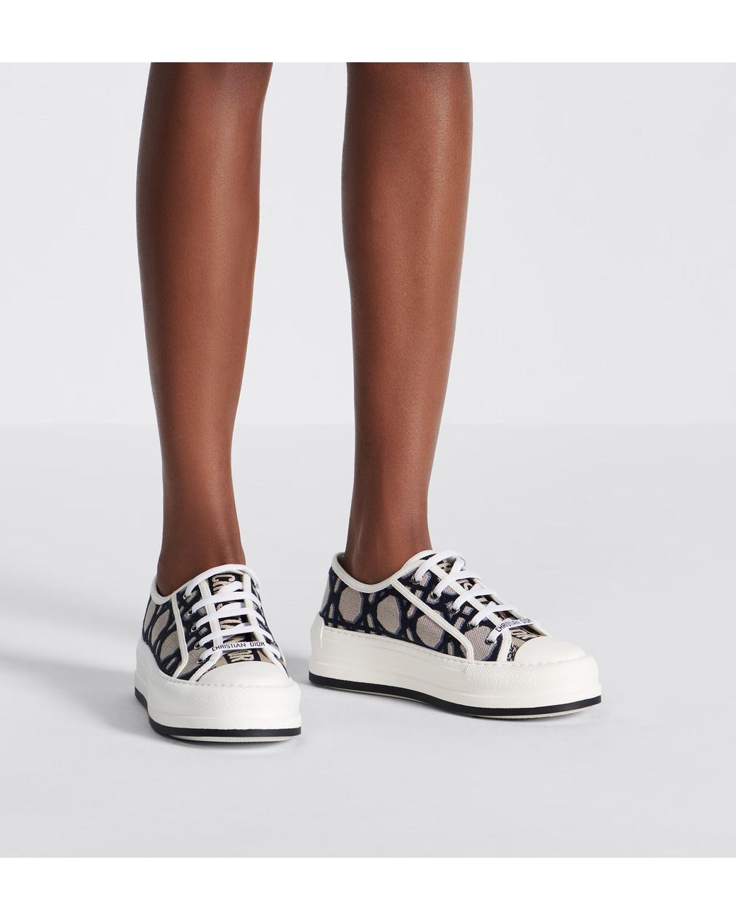 Dior White Walk'N' Platform Sneaker