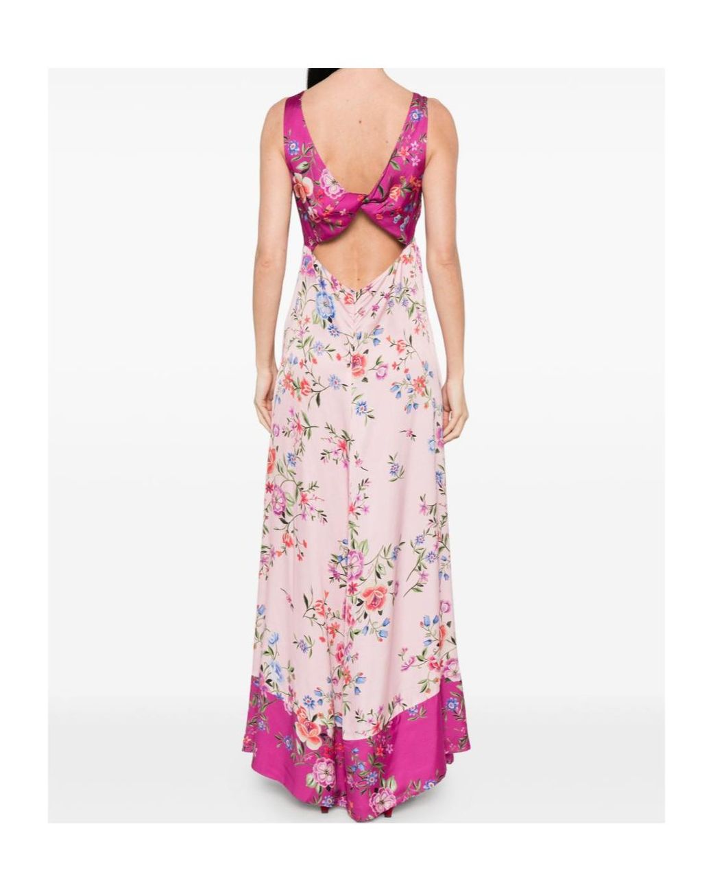 Liu Jo Pink Long Flowery Dress