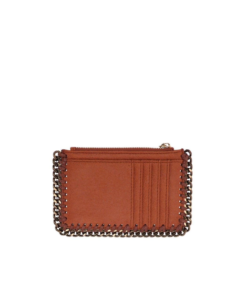 Stella McCartney Brown Zippered Card Holder