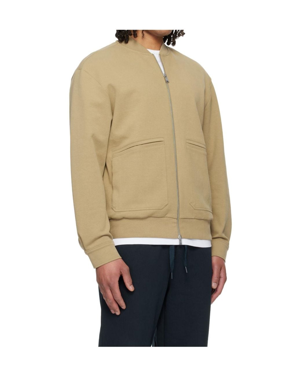 Boss Natural Zippered Pilot Casual Jacket for men