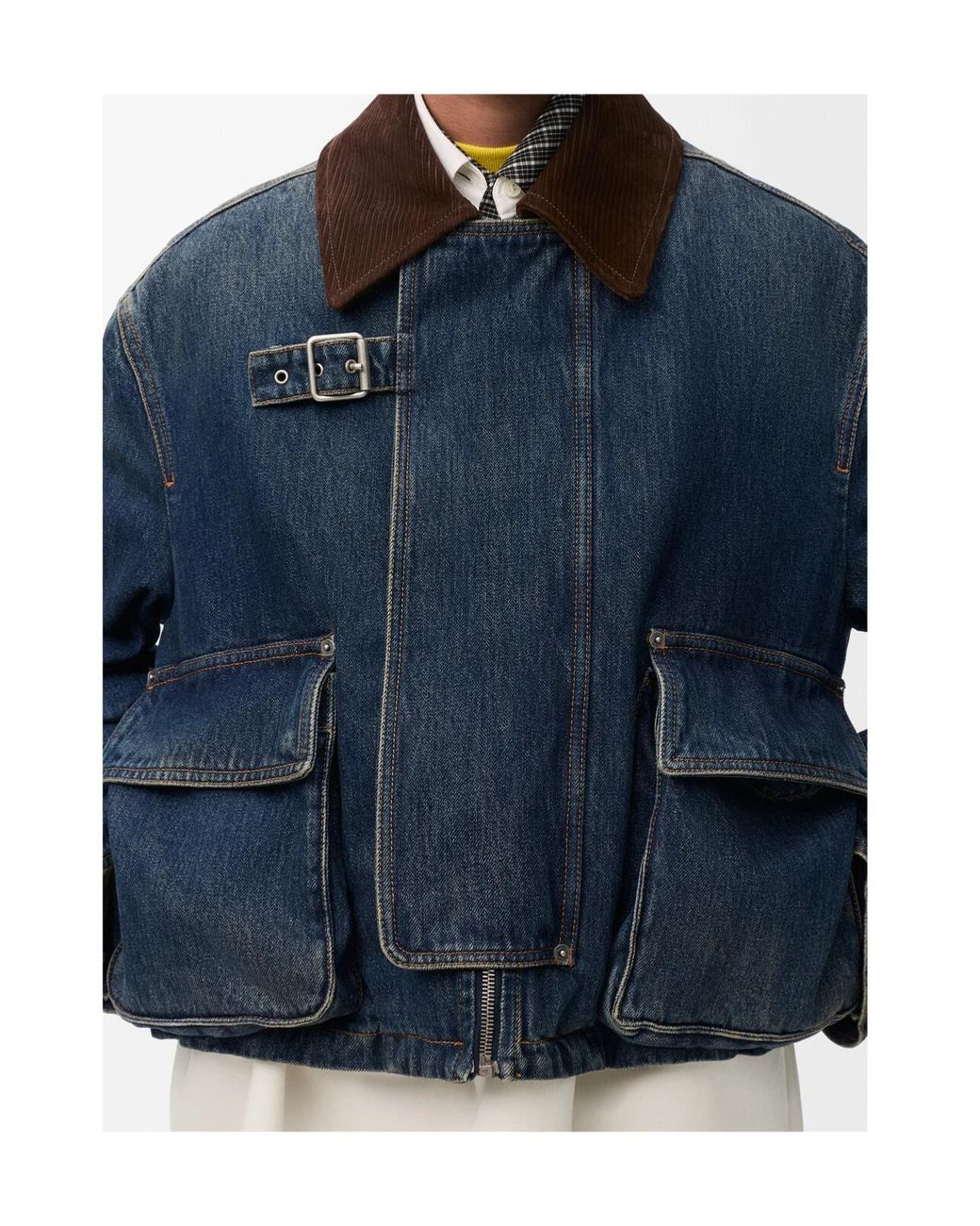 Loewe Blue Short Denim Parka