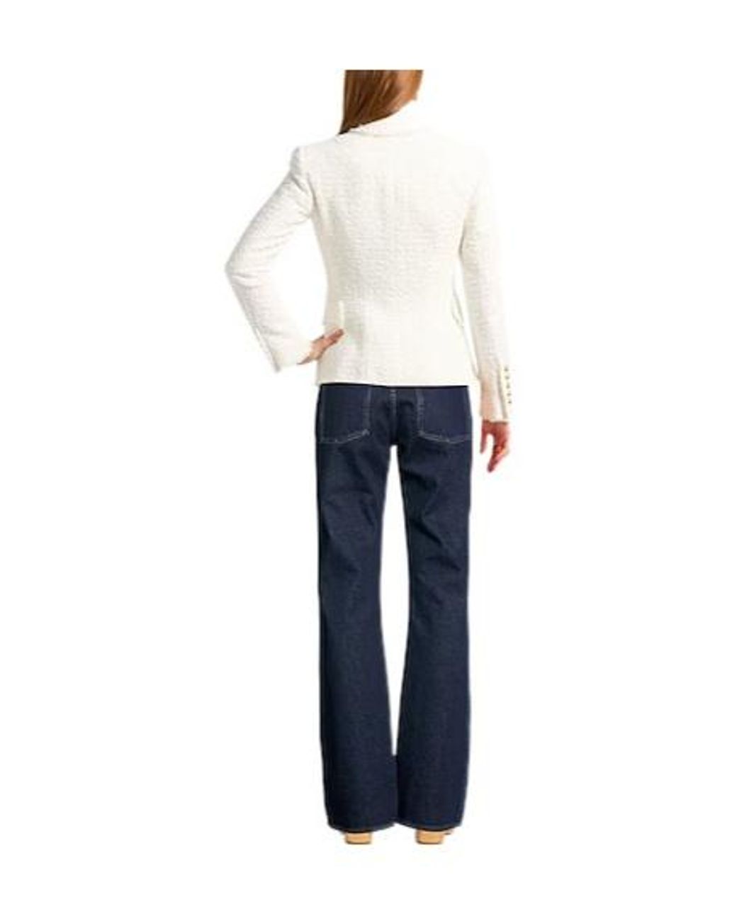 Burberry Blue Dark Wash Flare Jeans