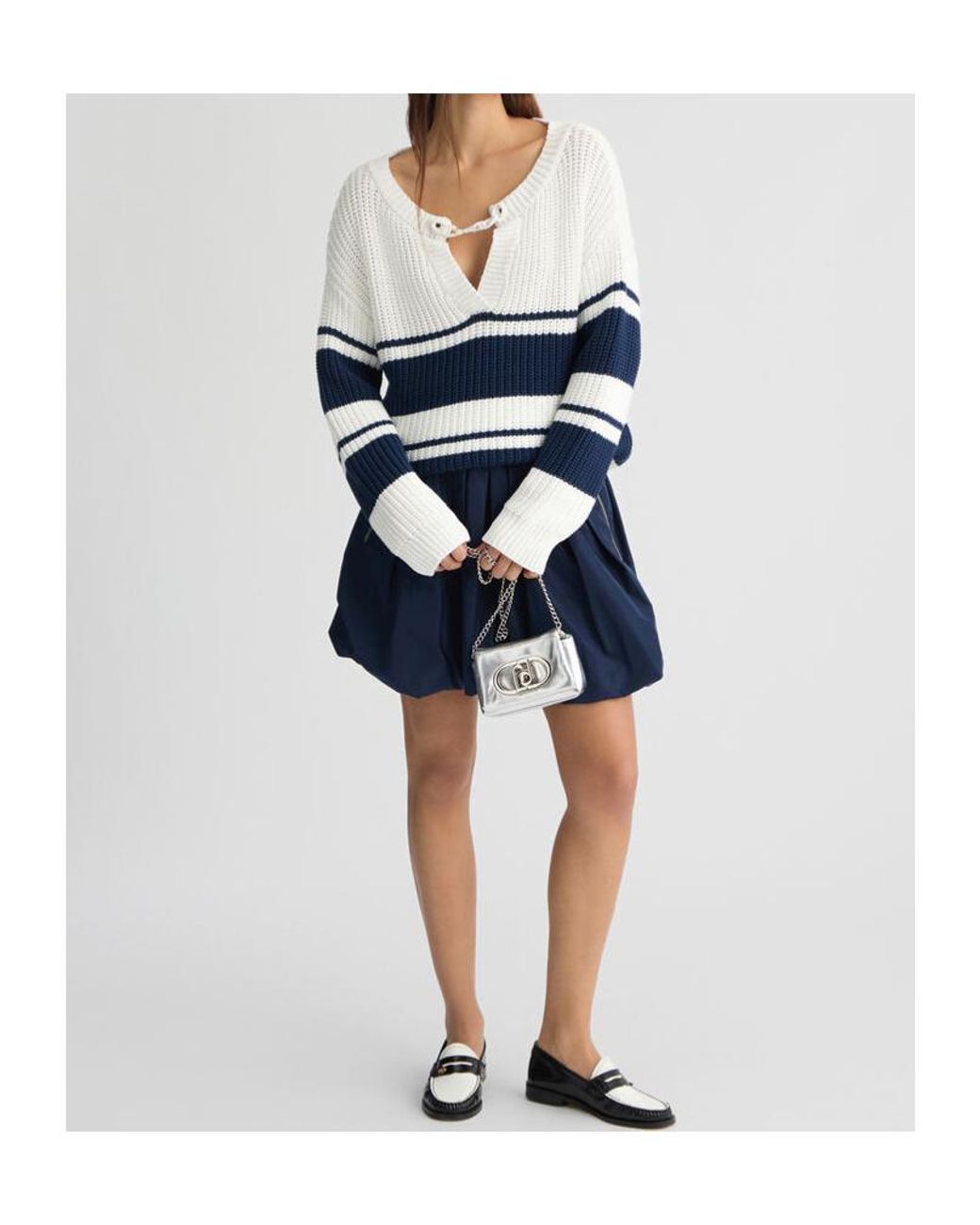 Liu Jo Blue Striped Pullover