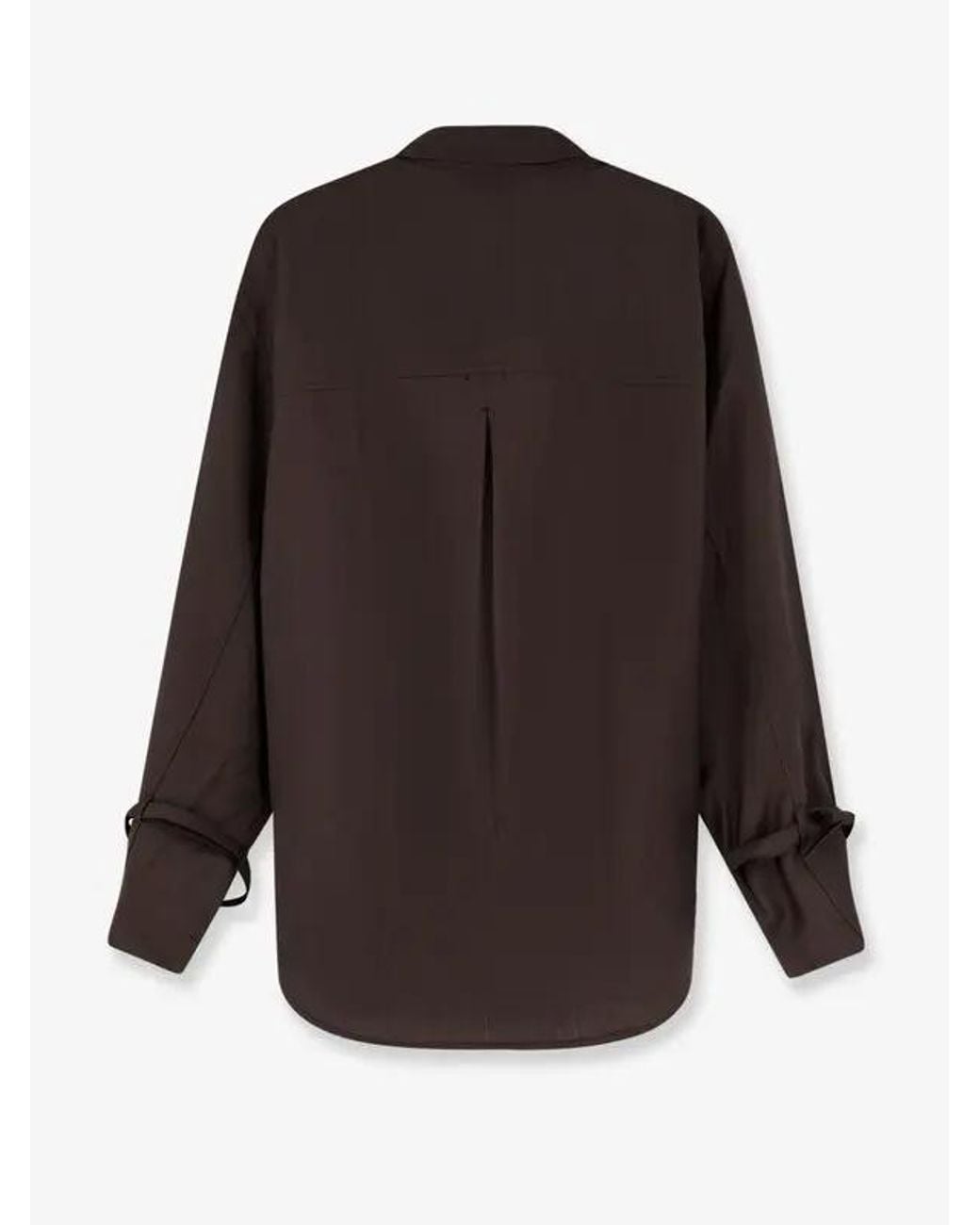 Totême Brown Totême Tie Cuff Shirt