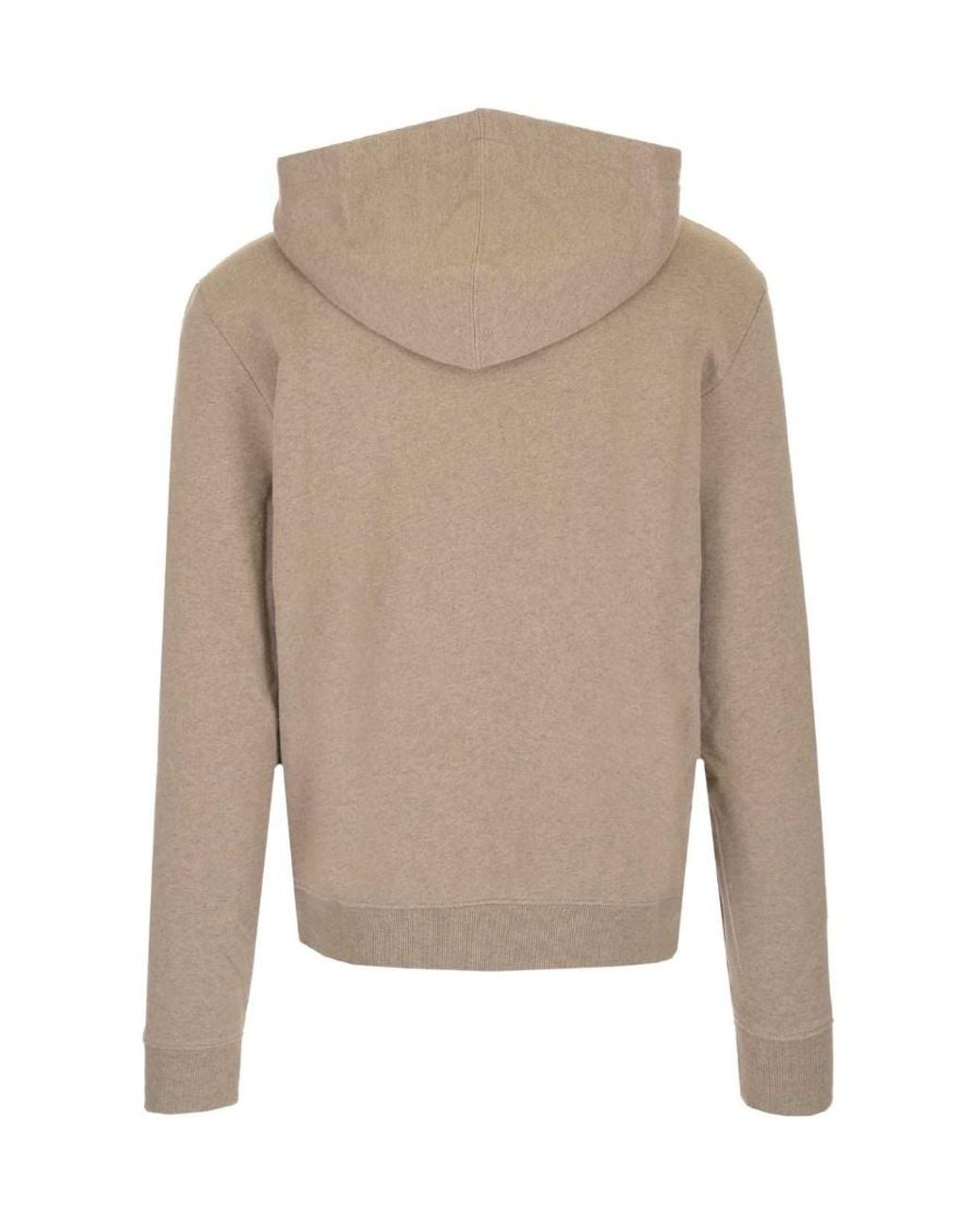 Saint Laurent Natural Hooded Sweater for men