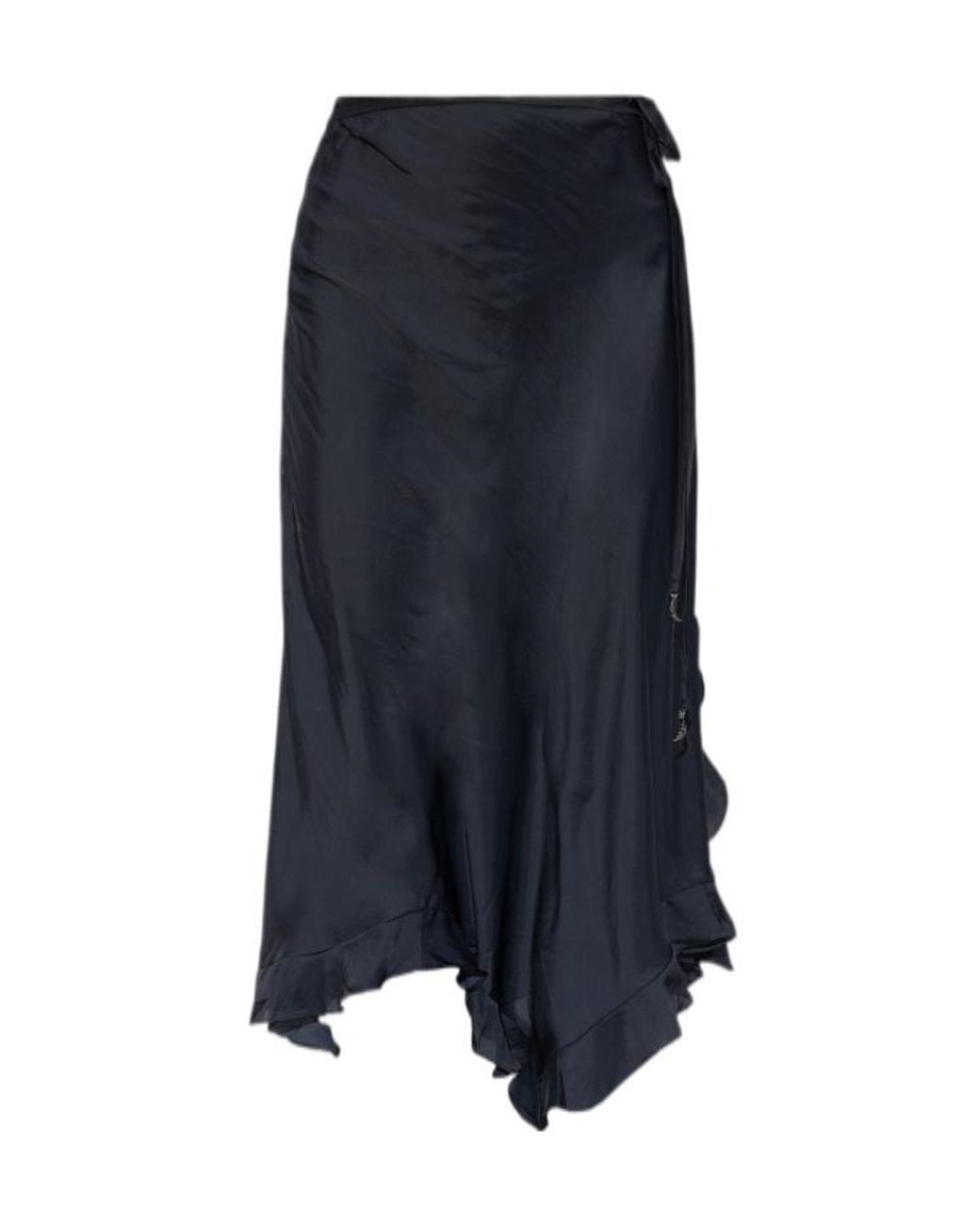 Zadig & Voltaire Blue Jeto Satin Skirt
