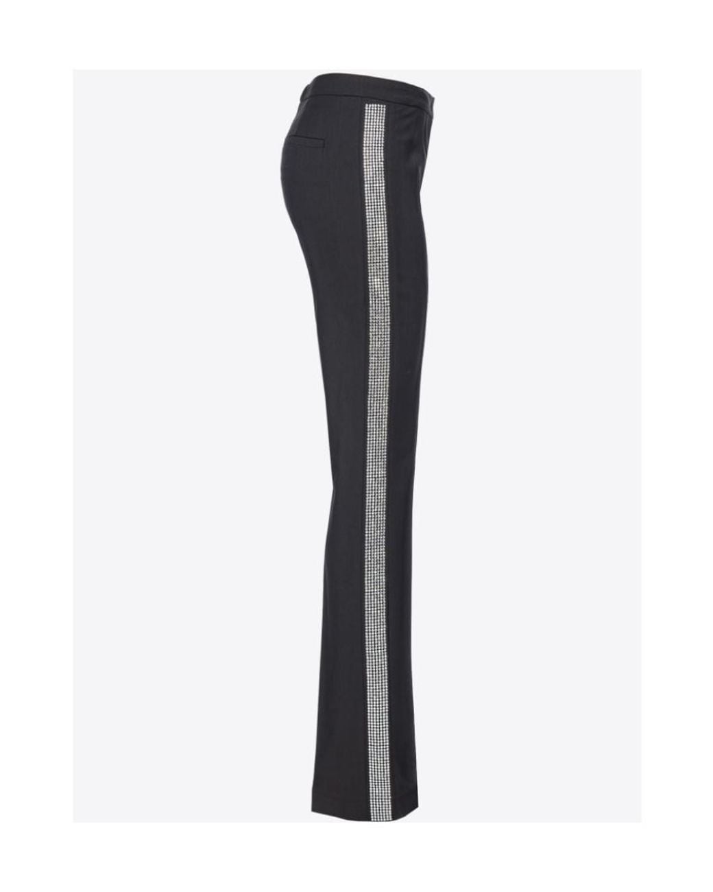Pinko Blue Embellished Tailored Trousers