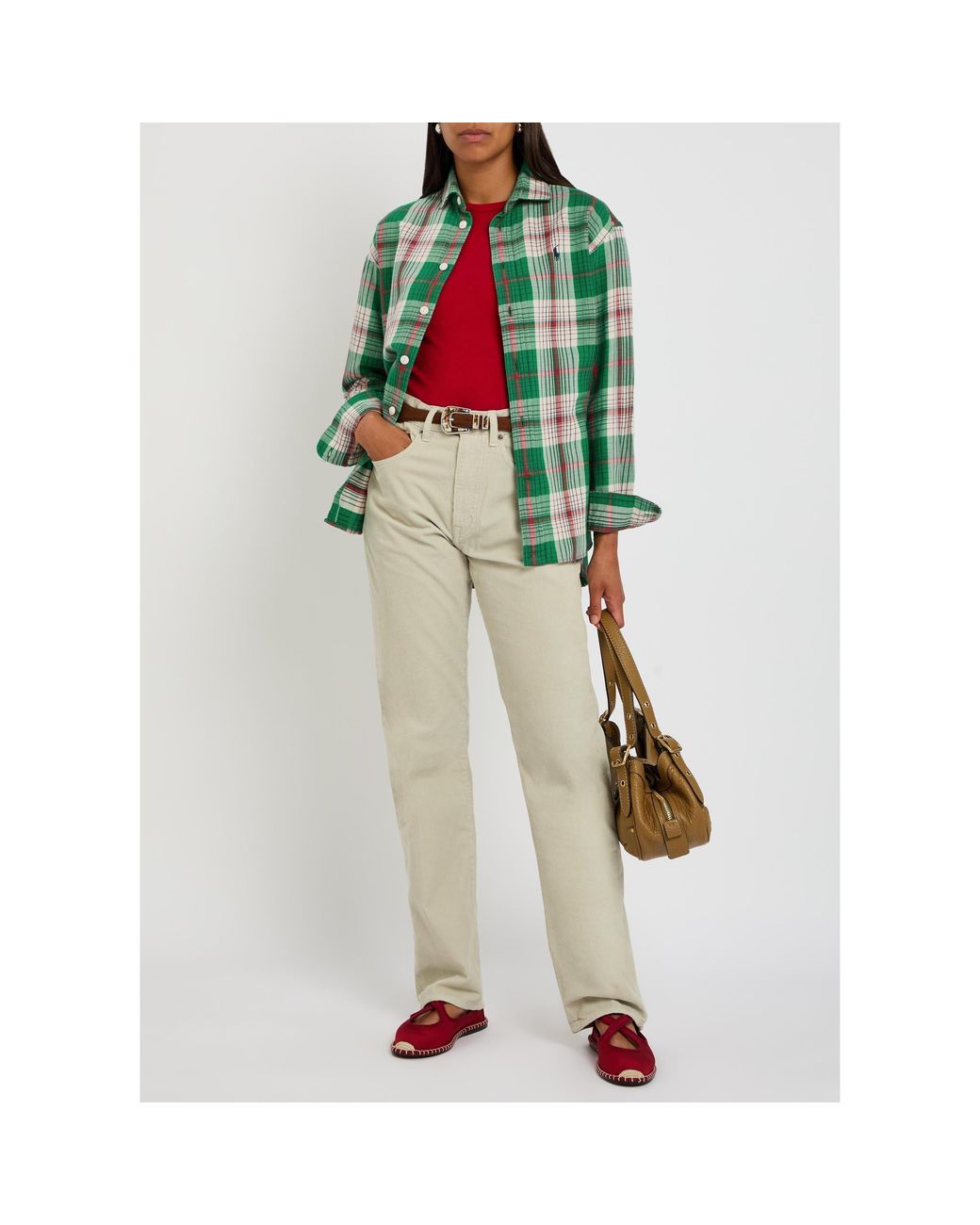 Polo Ralph Lauren Green Cotton Long-Sleeve Shirt