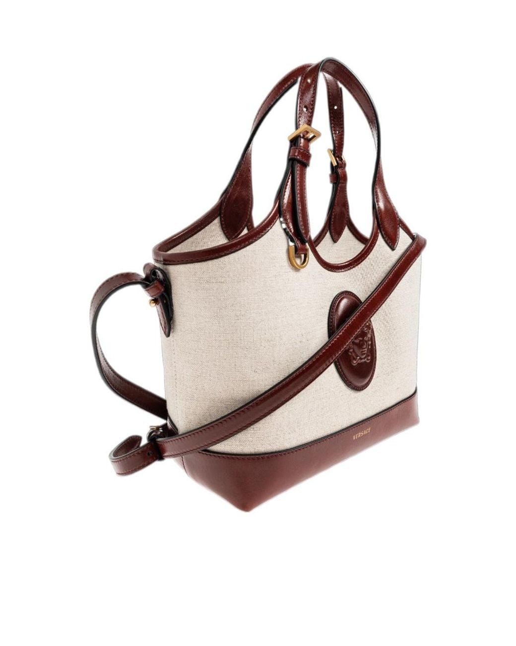 Versace Brown Rivière Small Tote Bag