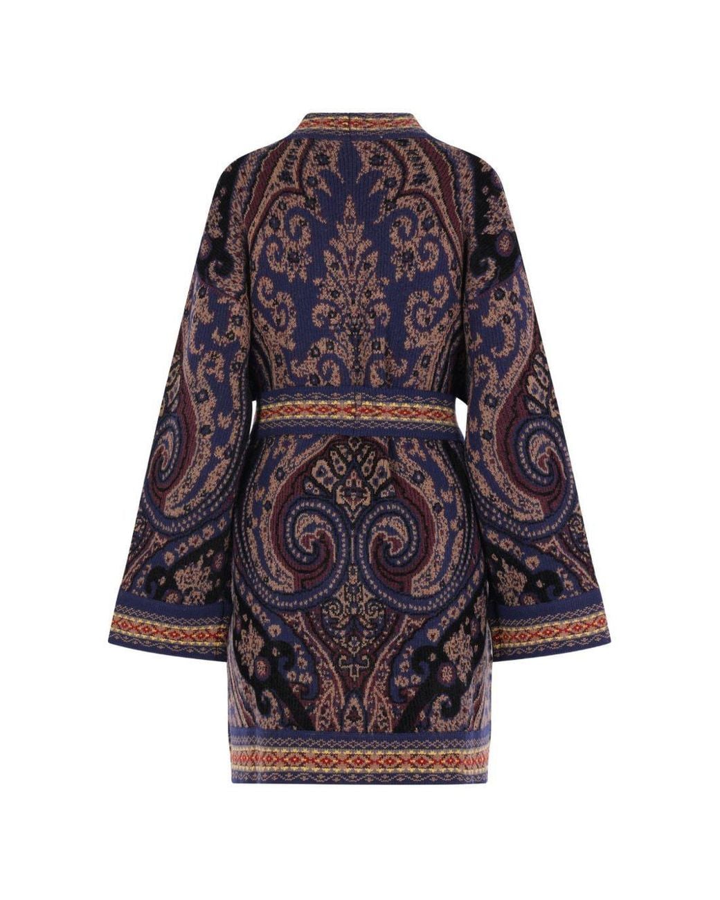 Etro Blue Belted Cape