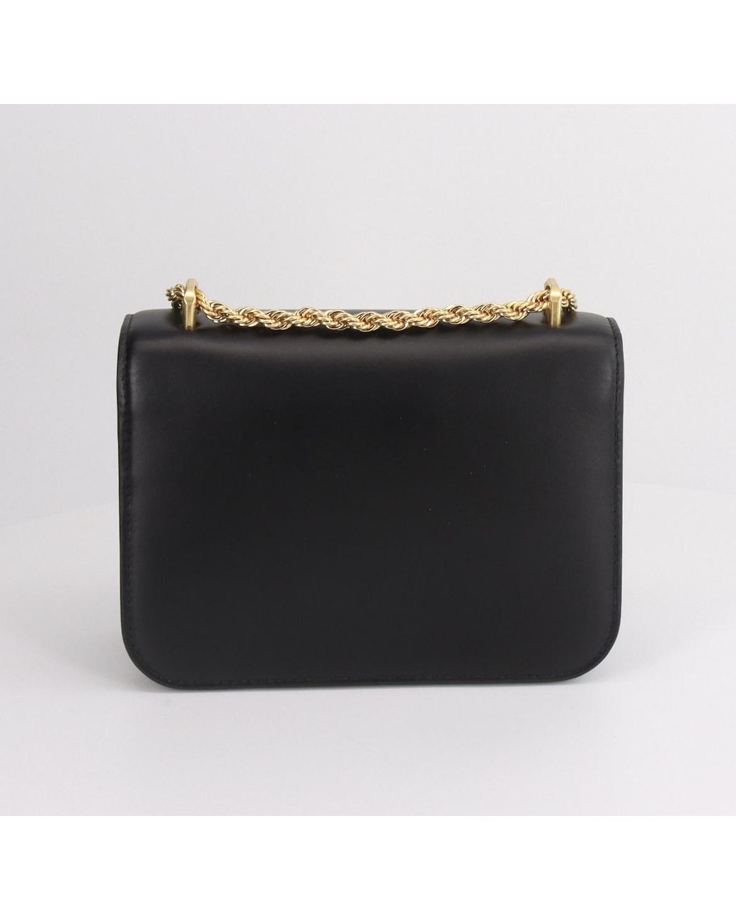 Tory Burch Black Eleanor Logo Plaque Small Shoulder Bag