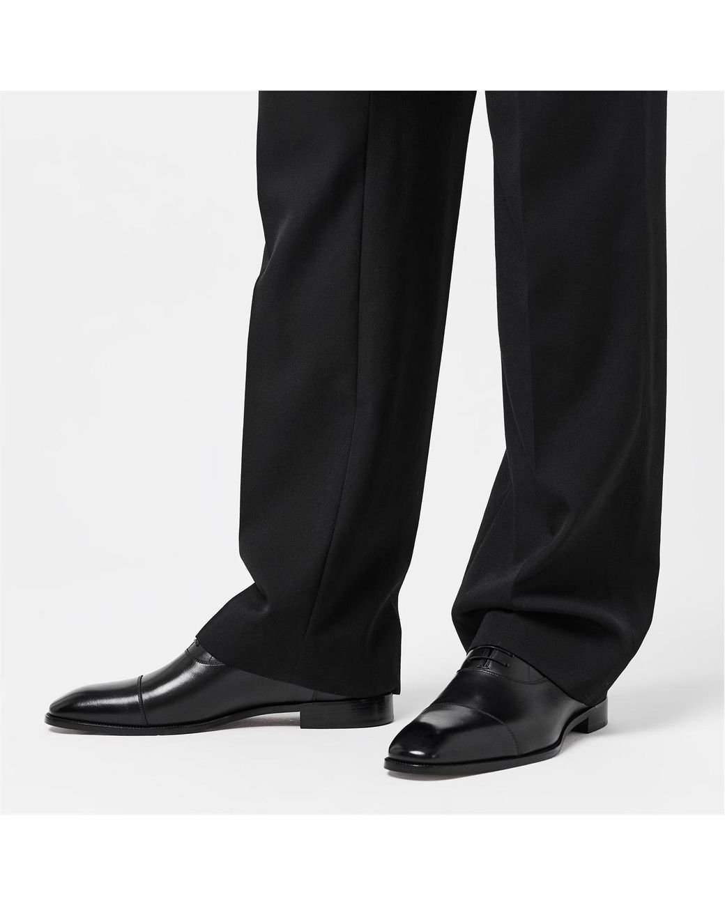 Christian Louboutin Black Logo Business Casual Shoes for men