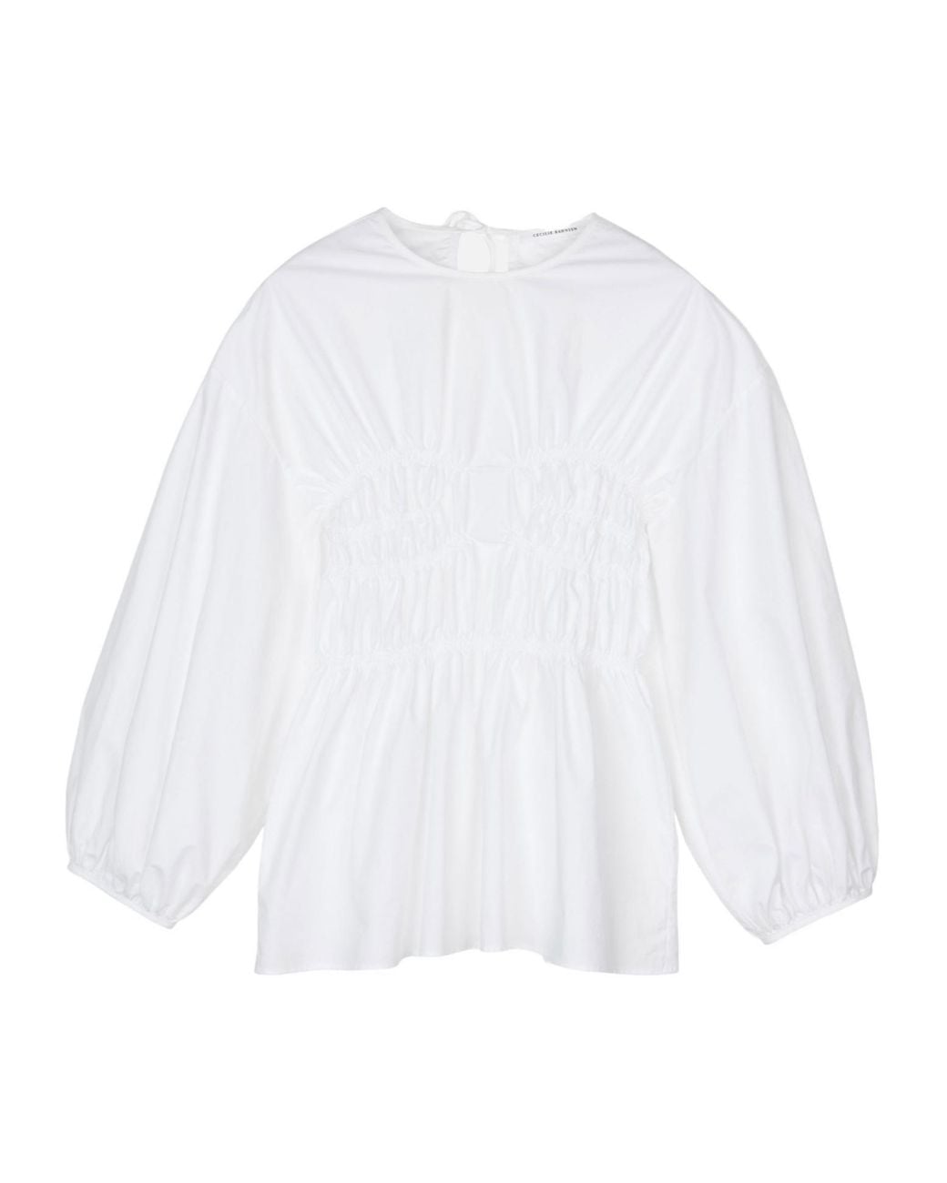 CECILIE BAHNSEN White Long-Sleeved Top