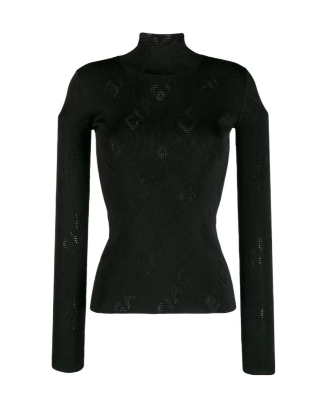 Balenciaga Black High-Necked Sweater