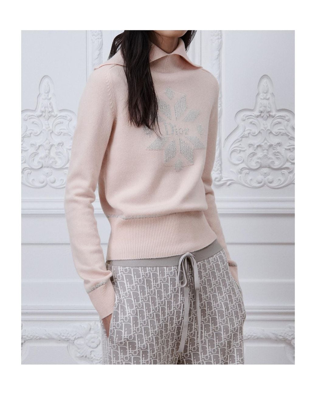 Dior Pink Alps Fitted Sweater
