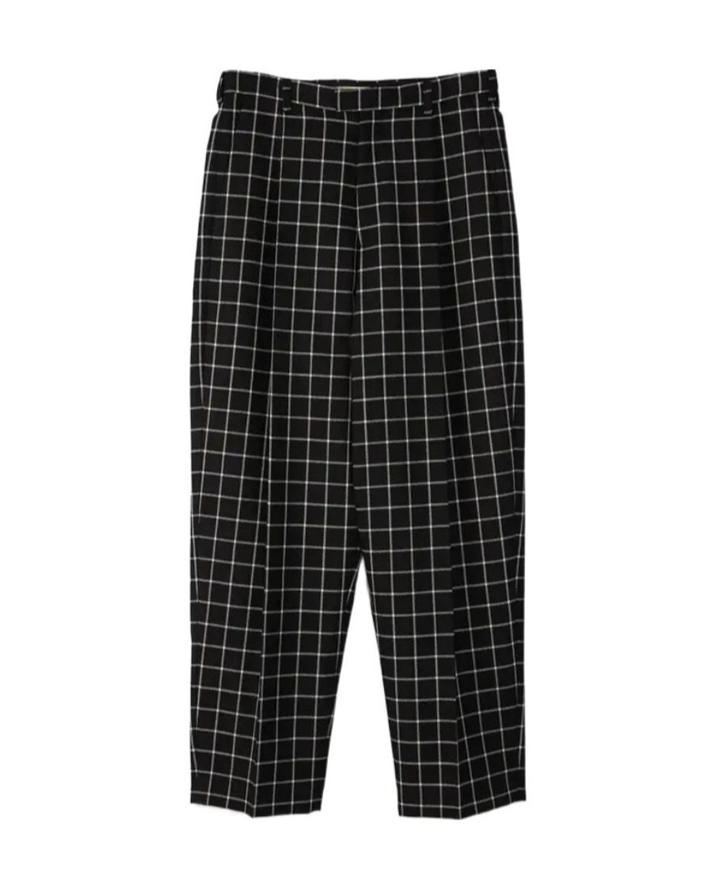 Marni Black Check Patterned Trousers for men
