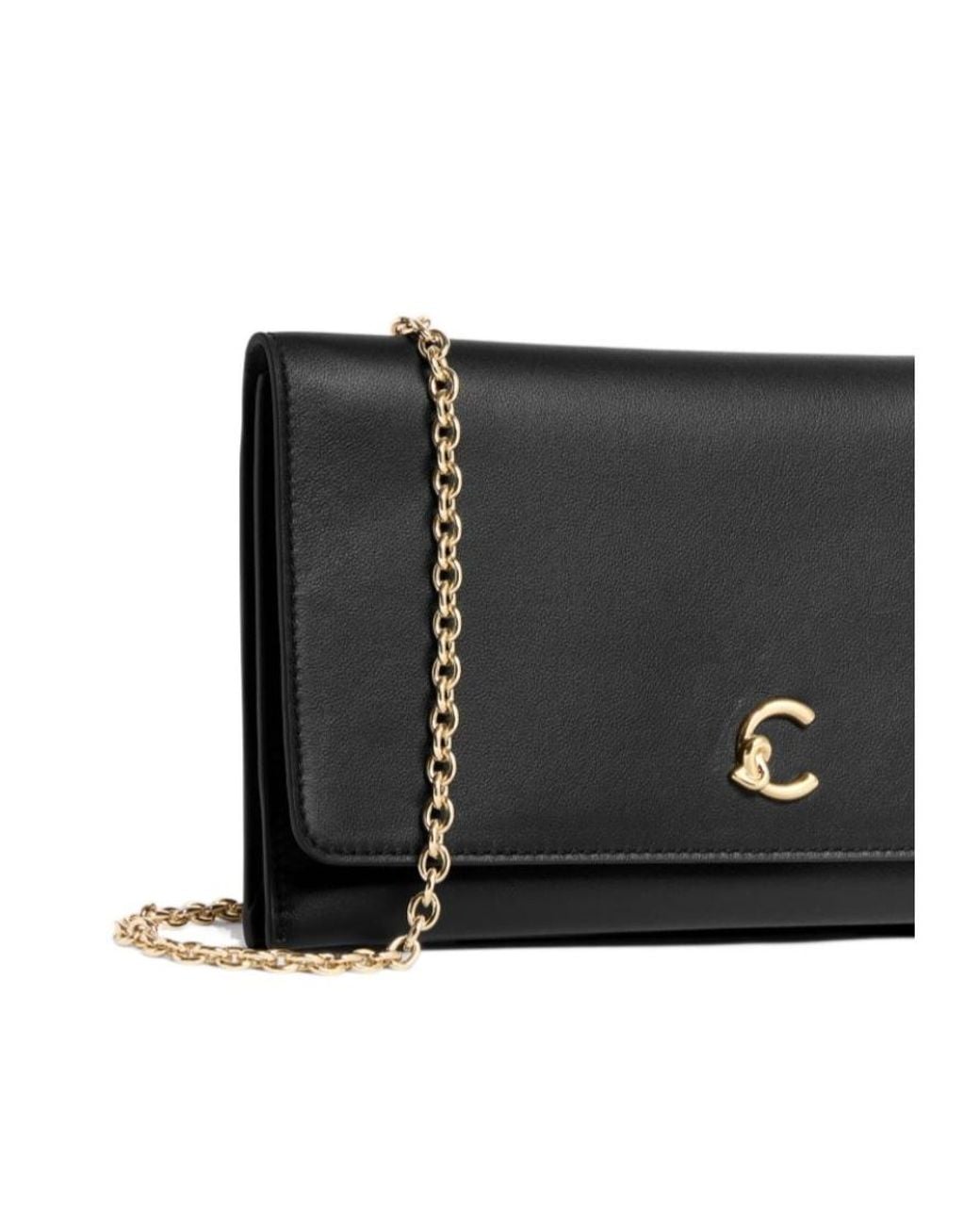 Coccinelle Black Mini C-Me Light Logo-Plaque Cross Body Bag