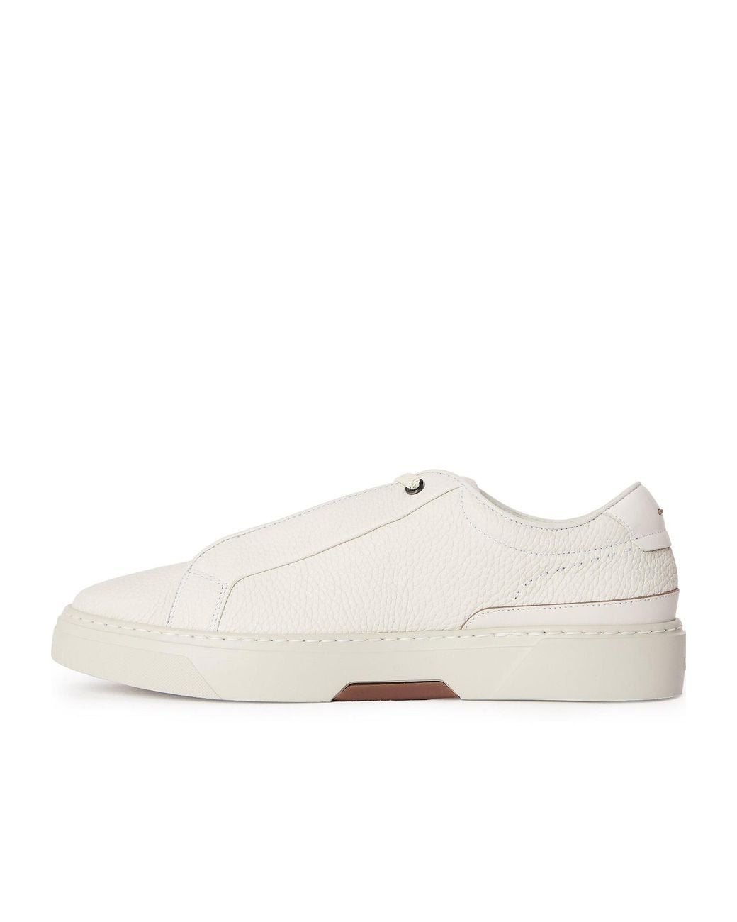 Boss White Low-Top Casual Shoes for men