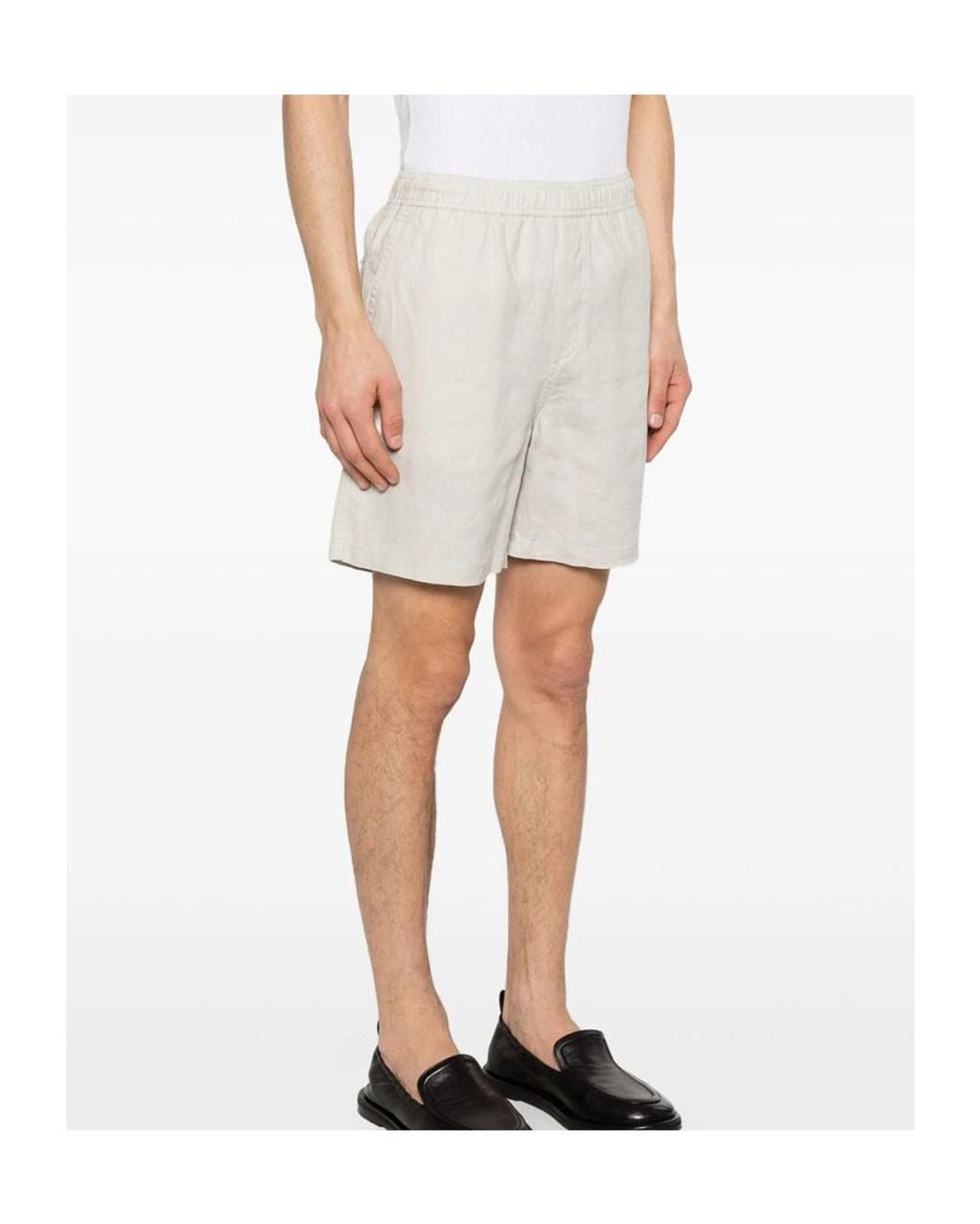 Samsøe & Samsøe White Elastic Waist Shorts for men