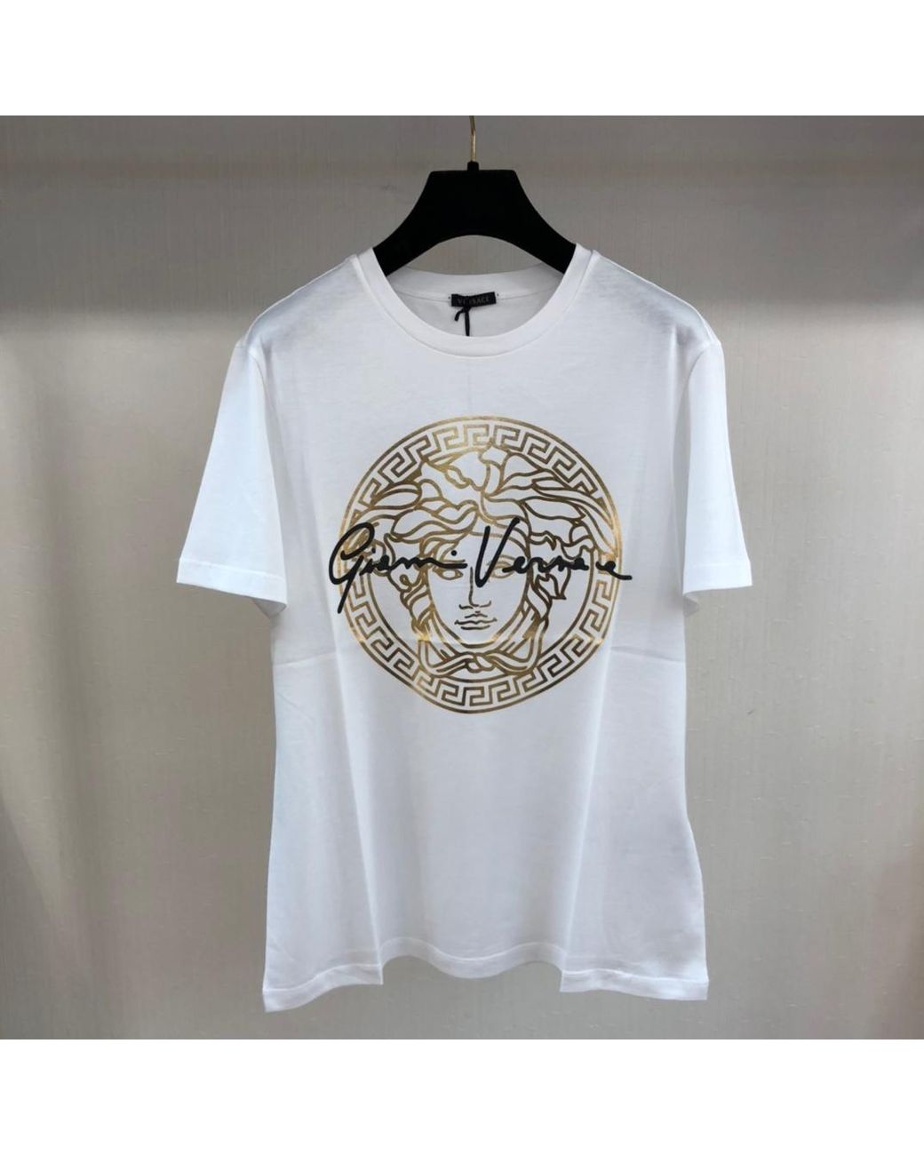 Versace White Medusa Signature Print T-Shirt
