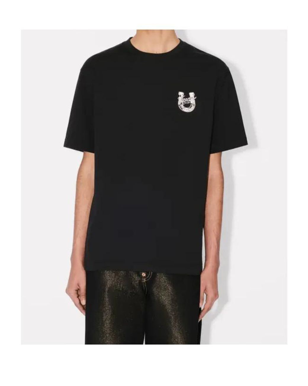 KENZO Black 'Lunar New Year' Embroidered T-Shirt for men