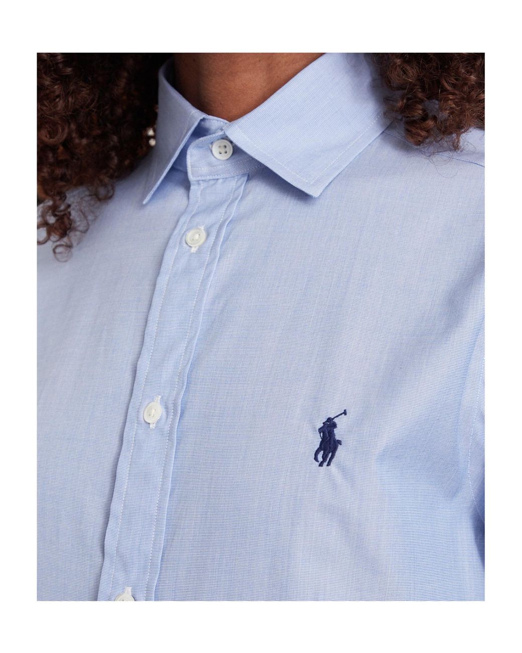 Polo Ralph Lauren Blue Slim-Fit Cotton Poplin Shirt