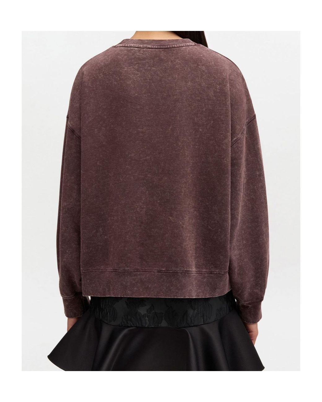 Ganni Brown Vintage Wash Sweatshirt