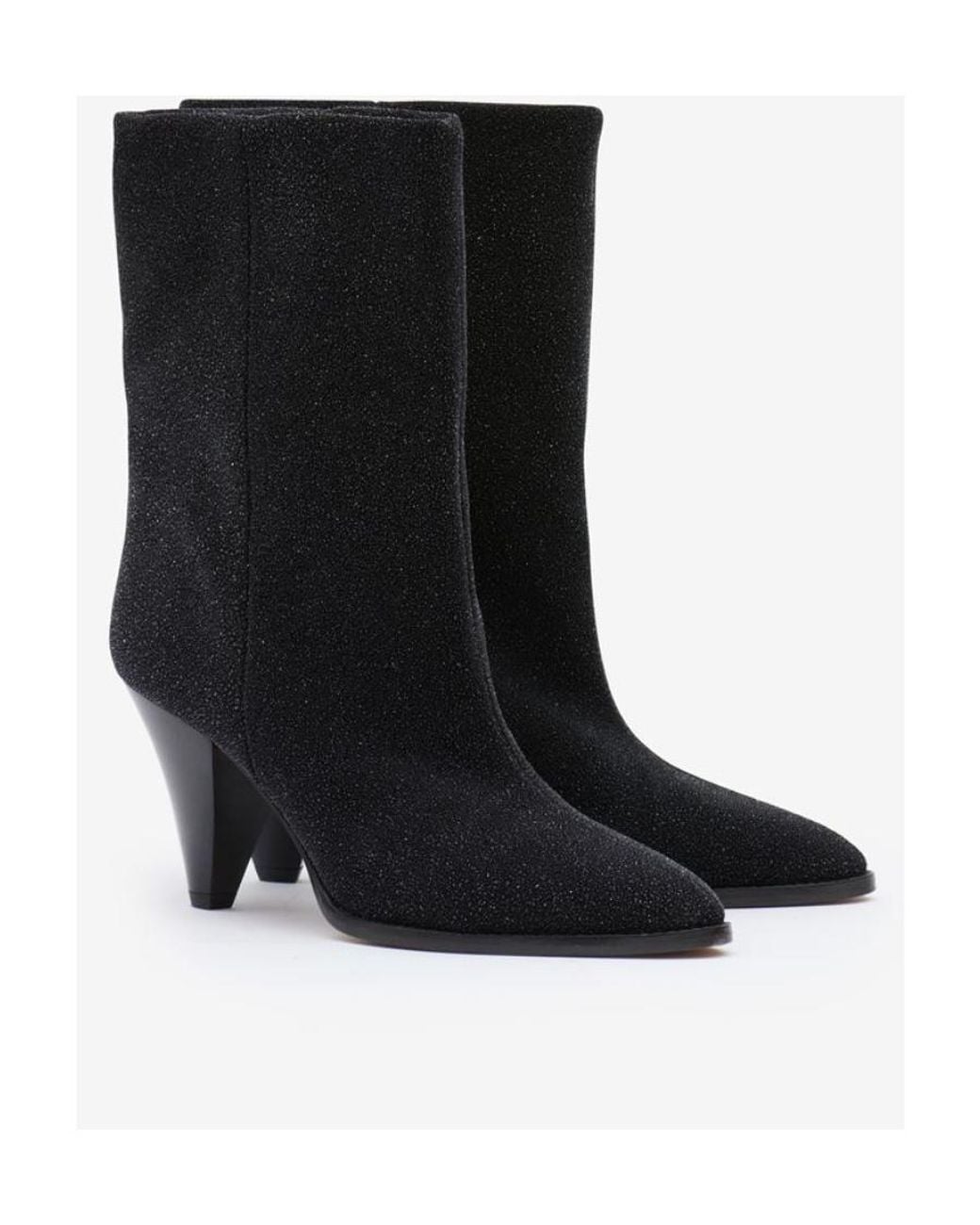 Isabel Marant Black Rouxa Heeled Ankle Boots