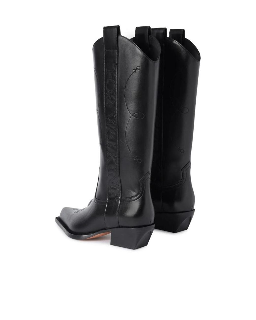 Off-White c/o Virgil Abloh Black "For Walking" Texan Boots
