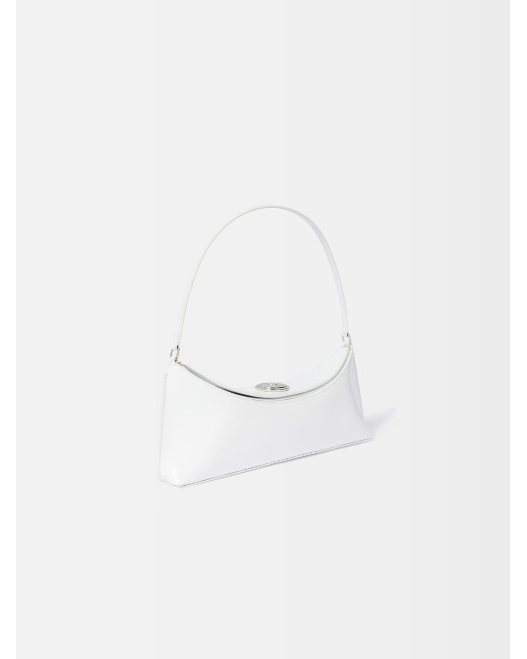 Jacquemus White The Ovalo Clutch Bag