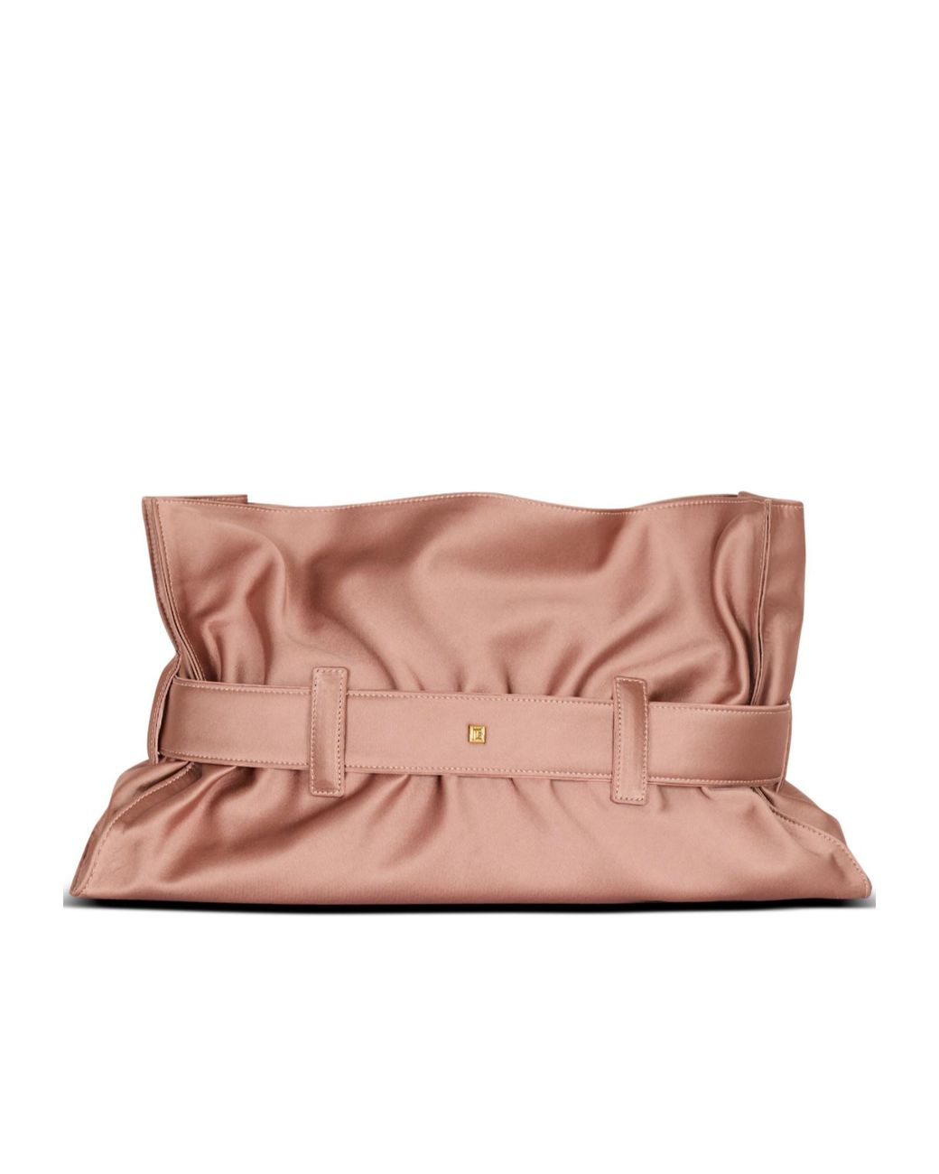 Balmain Pink Satin Anthem Medium Bag
